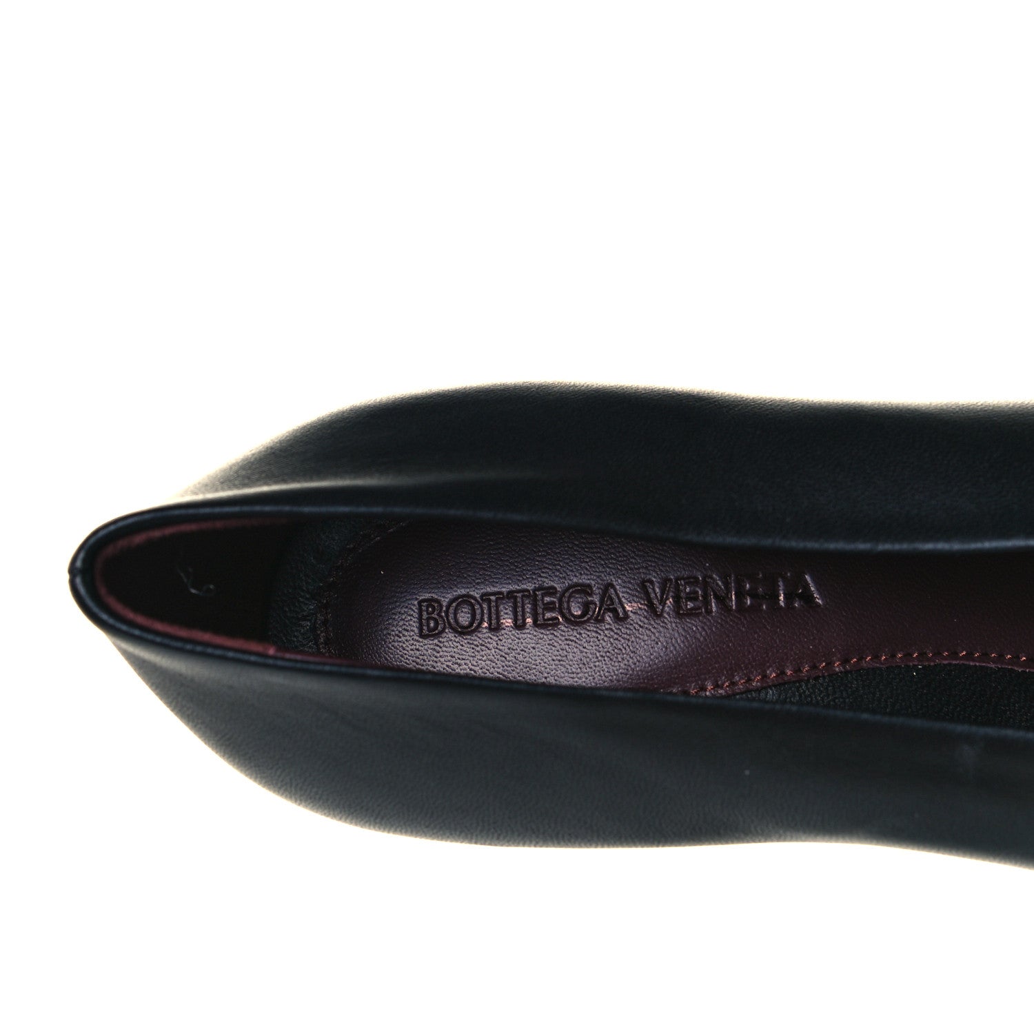 Bottega Veneta Nappa Almond Pumps 38.5 Black 7 of 8