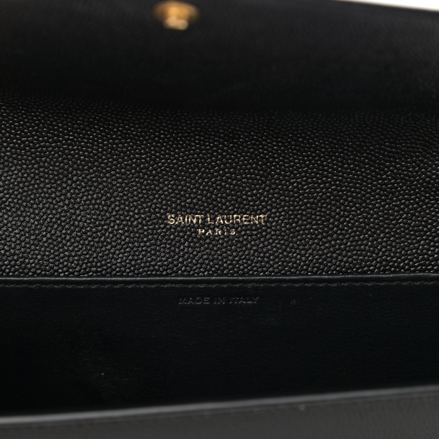 Saint Laurent Grain De Poudre Uptown Chain Wallet Black 7 of 14