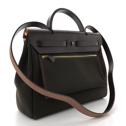 Hermes Vache Hunter Herbag Zip Retourne 31 PM Dark Bronze Ebene 4 of 13