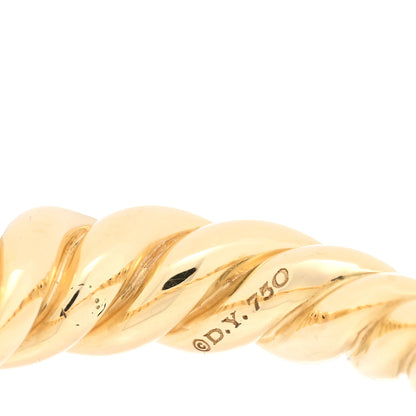 David Yurman 18K Yellow Gold Sculpted Cable Ring 54 7 4 of 5