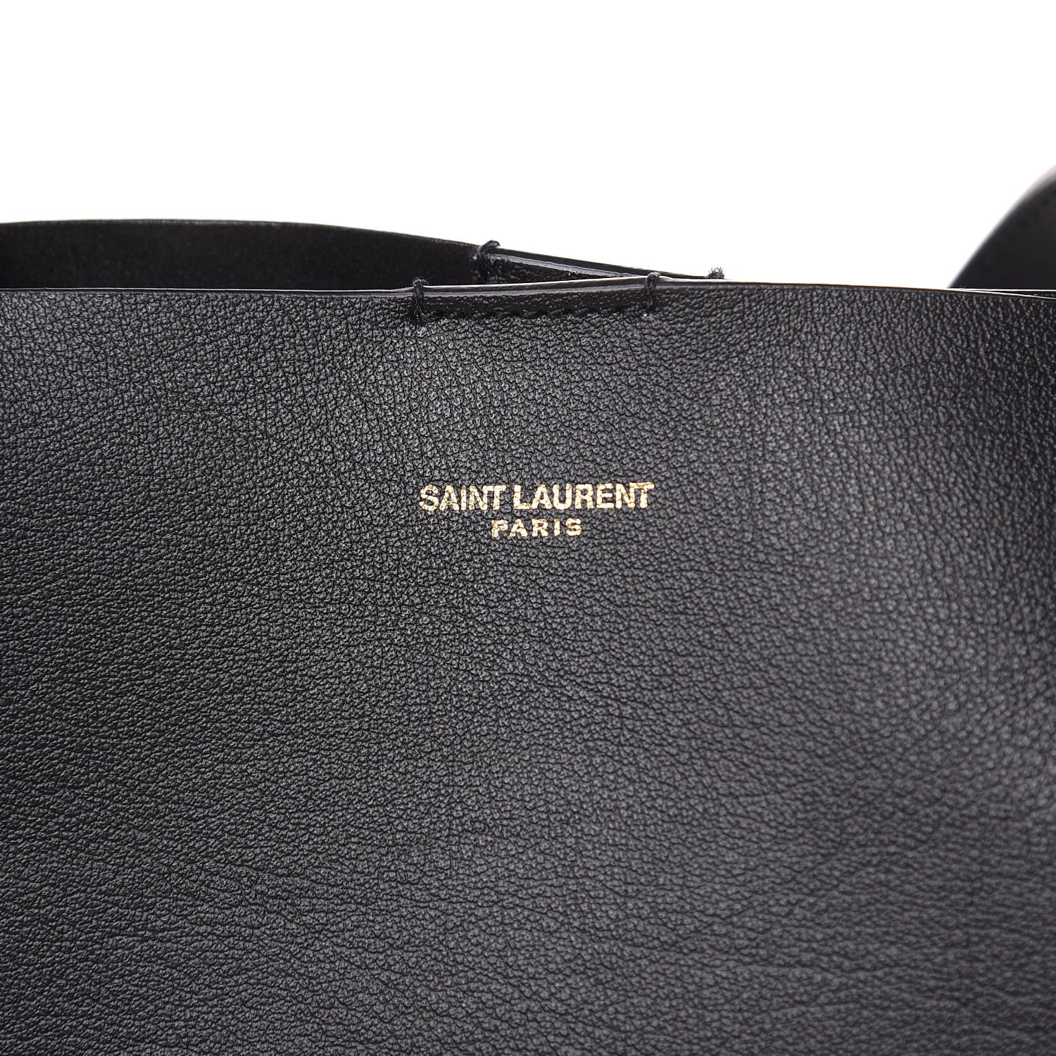 Saint Laurent Calfskin Large Shopping Tote Black 10 of 10