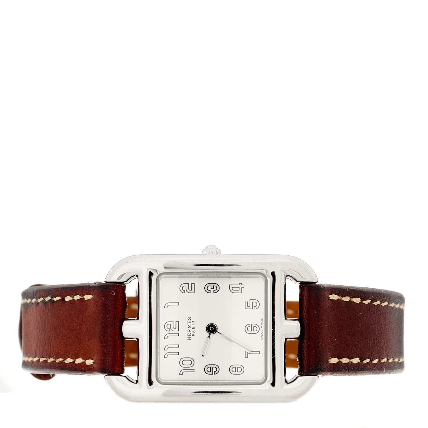Hermes Stainless Steel Barenia 23mm Cape Cod Quartz Watch Fauve 2 of 5