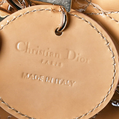 Christian Dior Patent Cannage Medium Lady Dior Beige 12 of 12