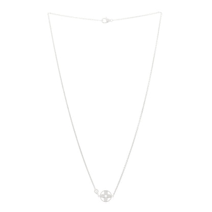 Louis Vuitton 18K White Gold Diamond Idylle Blossom Pendant Necklace 3 of 6