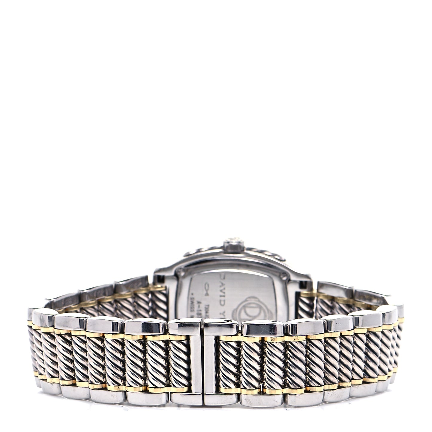 Stainless Steel 18K Yellow Gold Diamond Mother of Pearl 25mm Thoroughbred Quartz Watch
