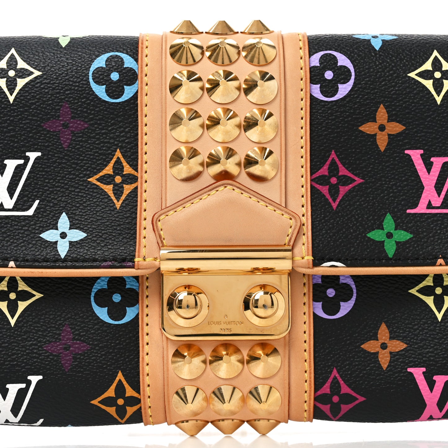 Monogram Multicolor Courtney Clutch Black