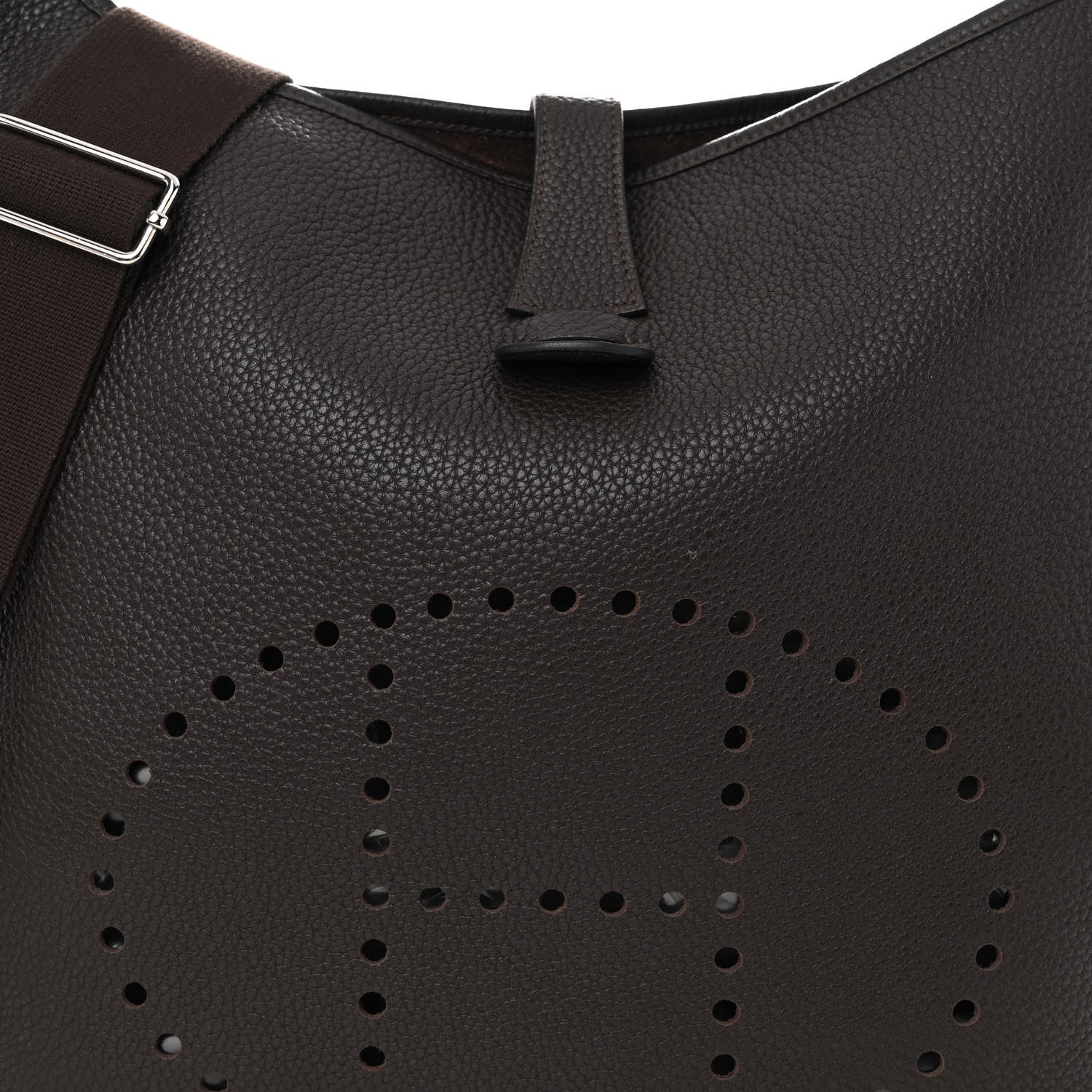 Hermes Taurillon Clemence Evelyne III TGM Chocolate 7 of 9