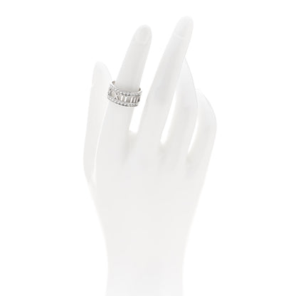 Tiffany 18K White Gold Diamond Wide Atlas Open Ring 51 5.75 2 of 6