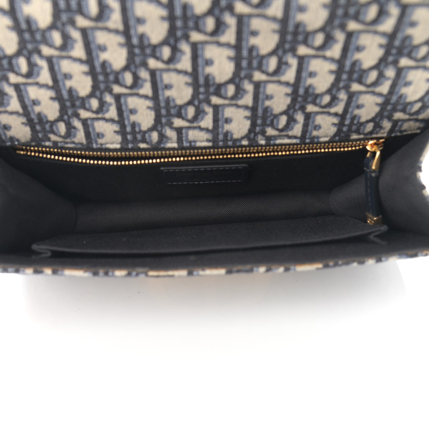 Christian Dior Oblique 30 Montaigne Chain Flap Bag Blue 7 of 10