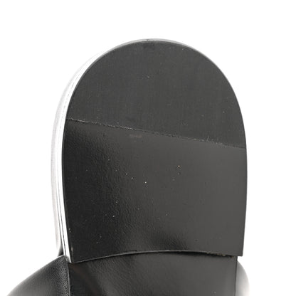 Valentino Garavani Calfskin Roman Stud Flat Mules 39 Black 9 of 12