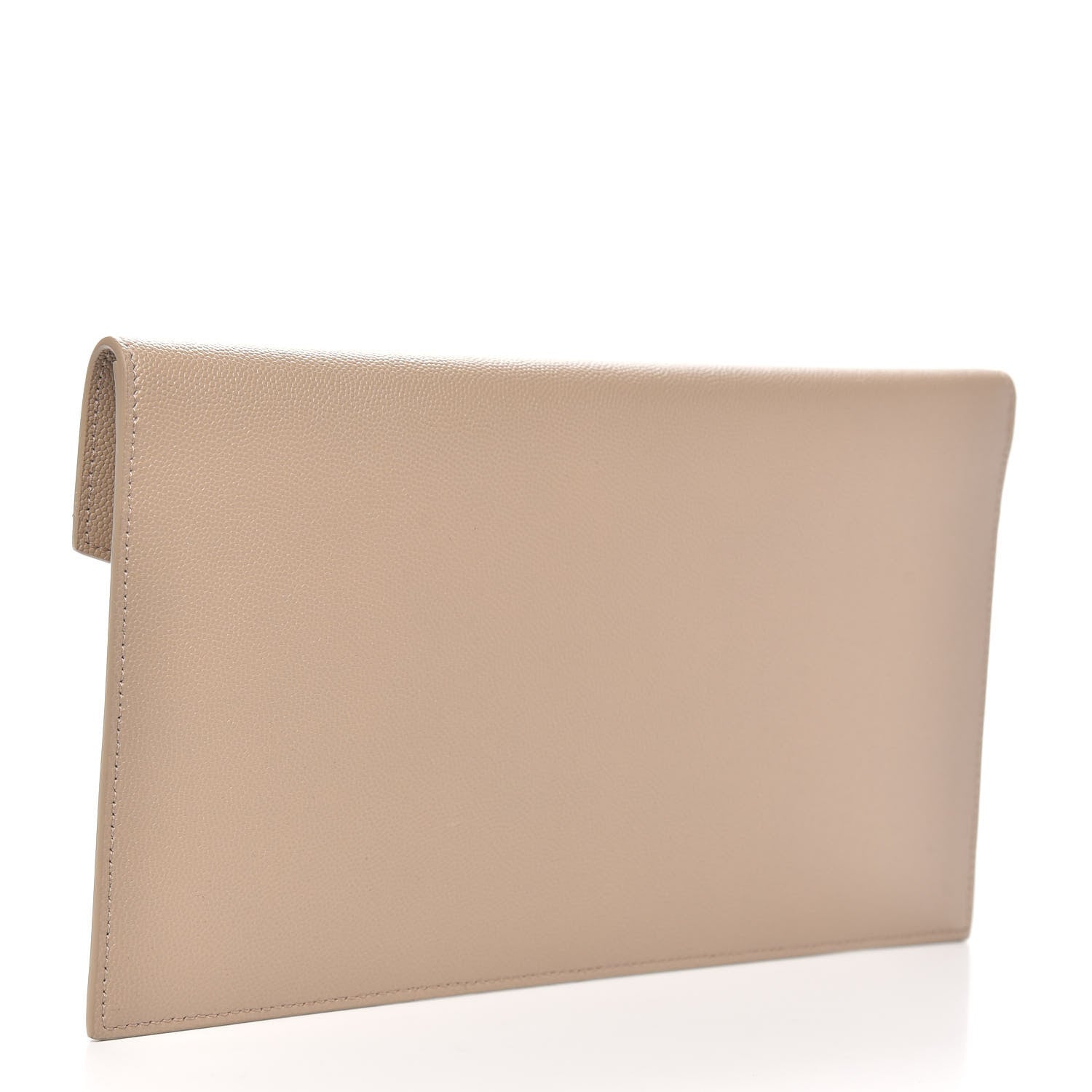 Saint Laurent Grain De Poudre Uptown Pouch Dark Beige 3 of 7