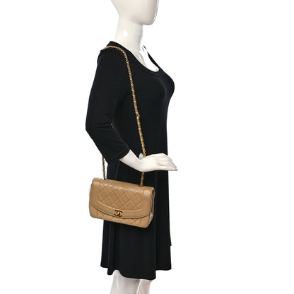 Chanel Lambskin Quilted Small Single Flap Beige 2 of 11
