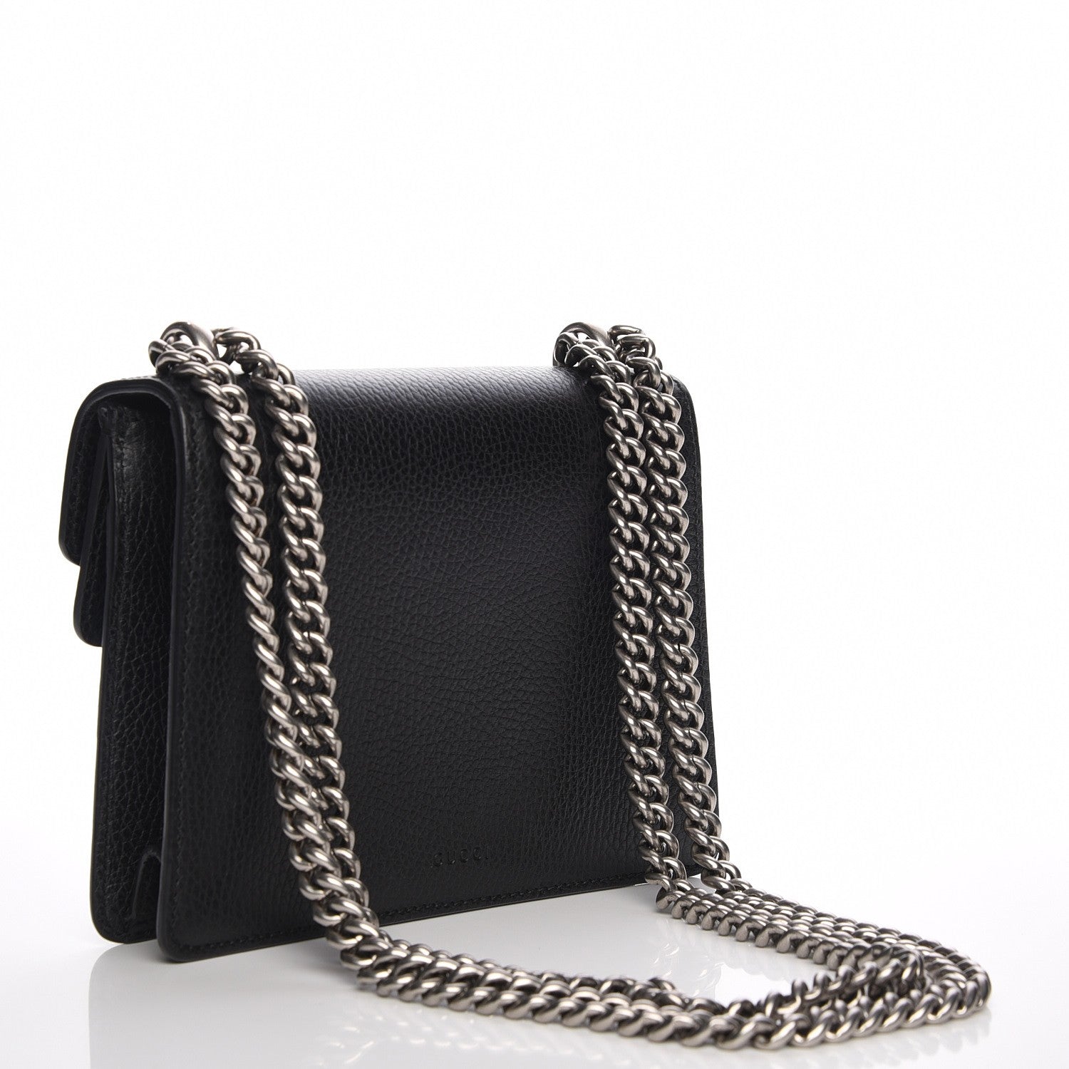 Gucci Calfskin Mini Dionysus Shoulder Bag Black 3 of 7
