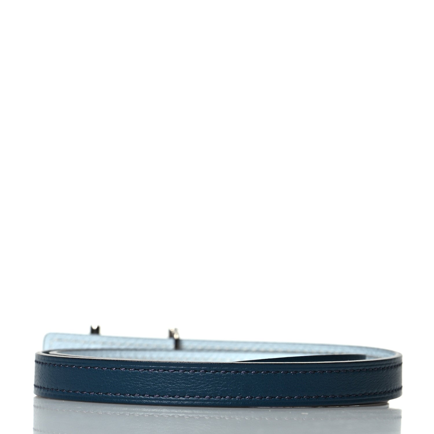 Hermes Swift Epsom 24mm Gamma Belt 75 Navy Bleu Brume 2 of 5