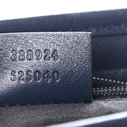 Gucci GG Plus Monogram Medium Flat Messenger Bag Navy 7 of 9