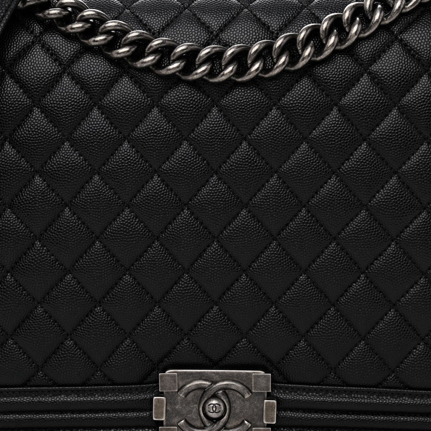 Chanel Caviar Quilted Large Boy Flap Black 8 of 11