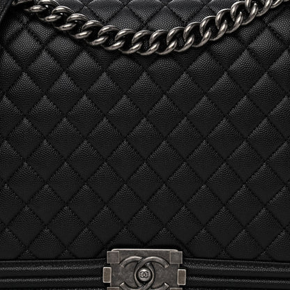Chanel Caviar Quilted Large Boy Flap Black 8 of 11