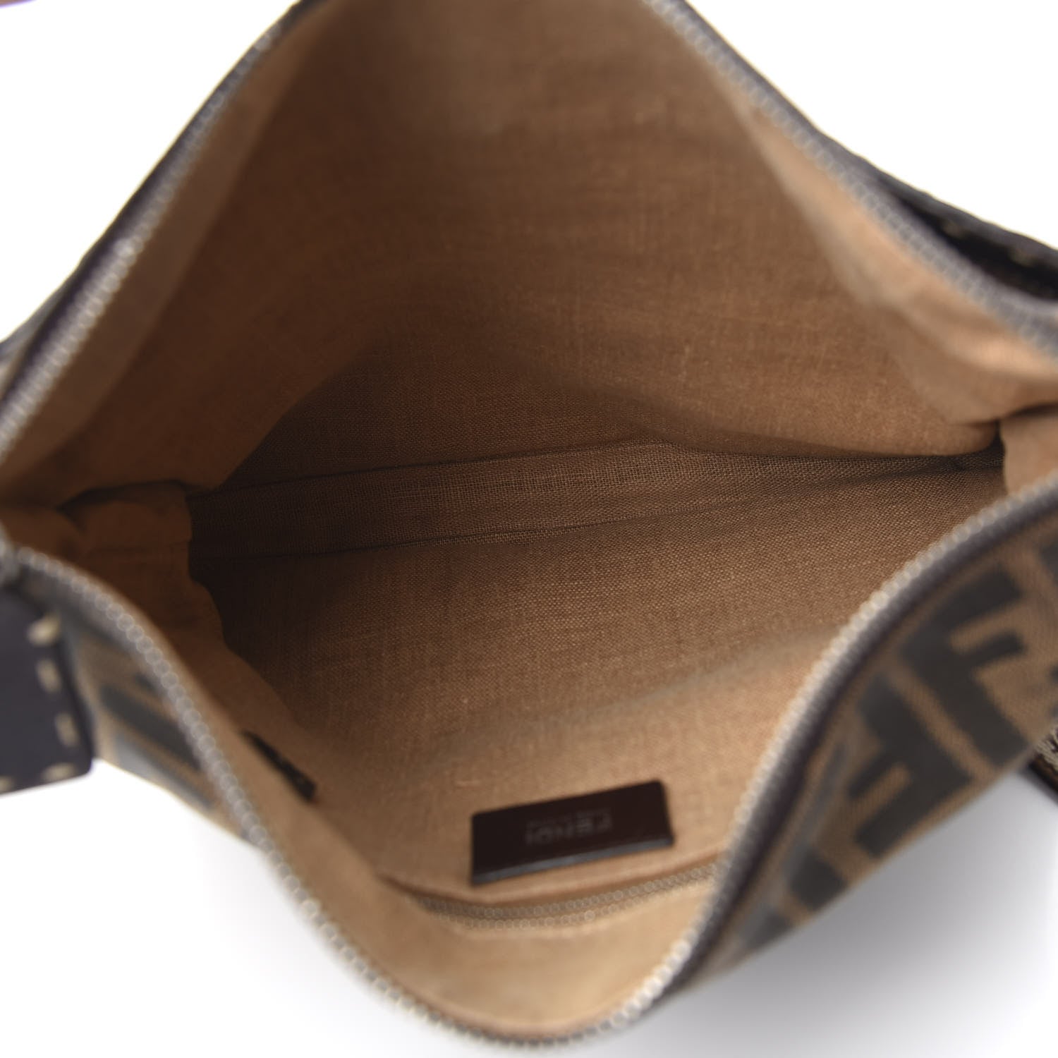Fendi Zucca Cuoio Romano Selleria Messenger Tobacco Moro 4 of 9