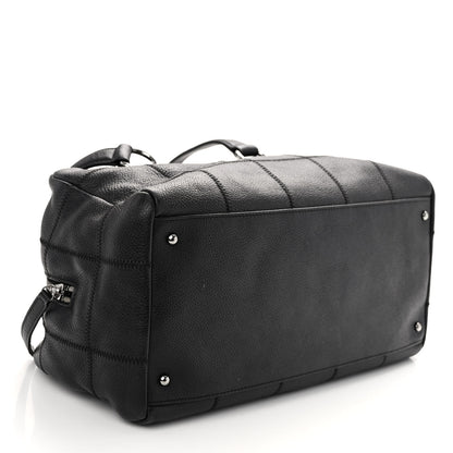 Chanel Caviar Square Stitched Bowler Black 4 of 10