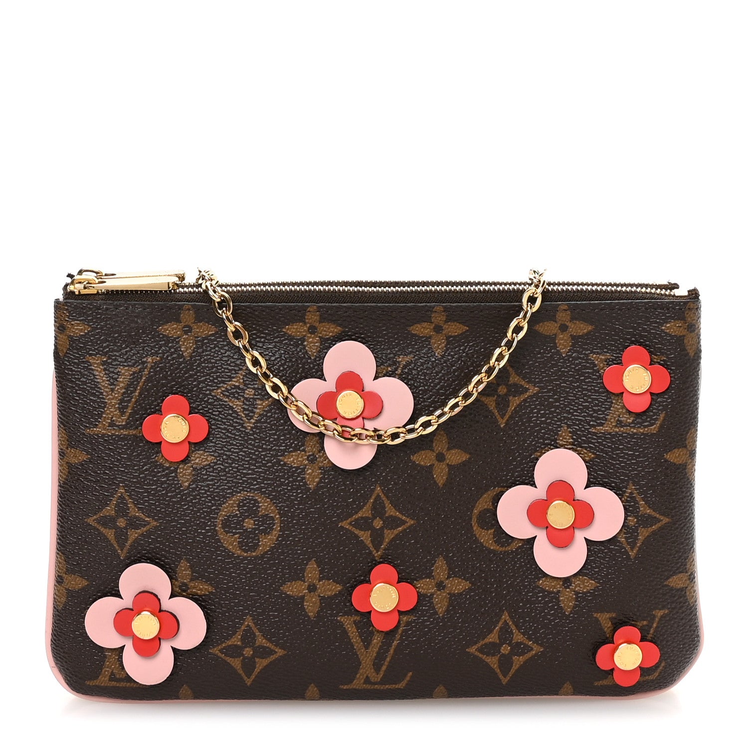 Louis Vuitton Monogram Blooming Flowers Double Zip Pochette 1 of 12