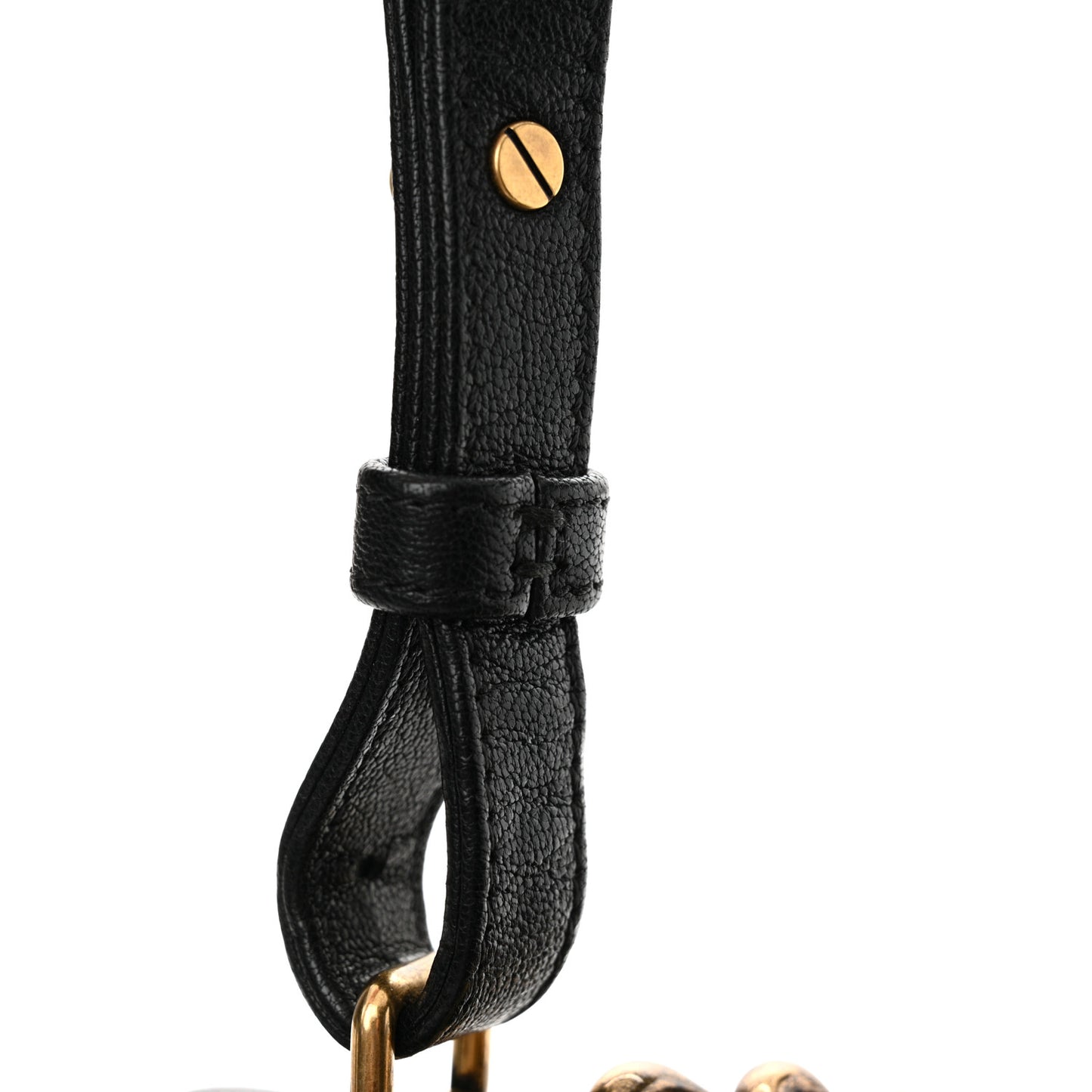 Shiny Sheepskin Quilted Small Trapezio Flap Black