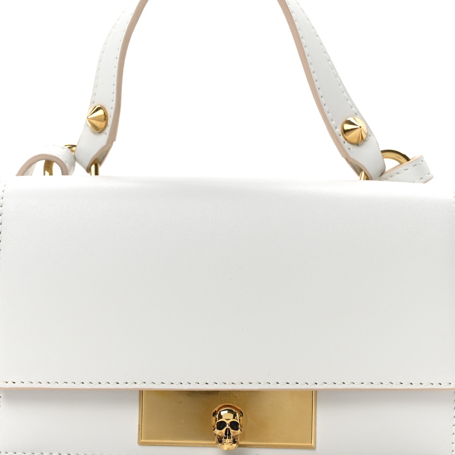 Alexander McQueen Calfskin Skull Lock Mini Crossbody Bag 7 of 9