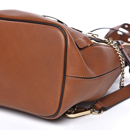 Chloe Suede Calfskin Medium Faye Backpack Tan 12 of 13