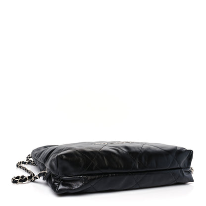 Chanel Shiny Calfskin Quilted Chanel 22 Backpack Black 4 of 9