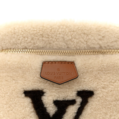 Louis Vuitton Shearling Monogram LV Ski Bumbag Cream Brown 7 of 9