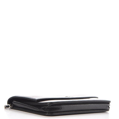 Chanel Caviar Sevruga Wallet On Chain WOC Black 4 of 10