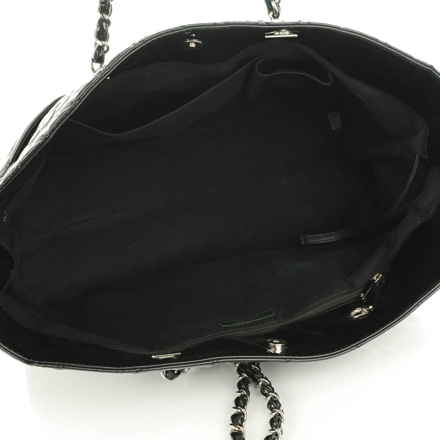 Vinyl Quilted In The Business Large Tote Black