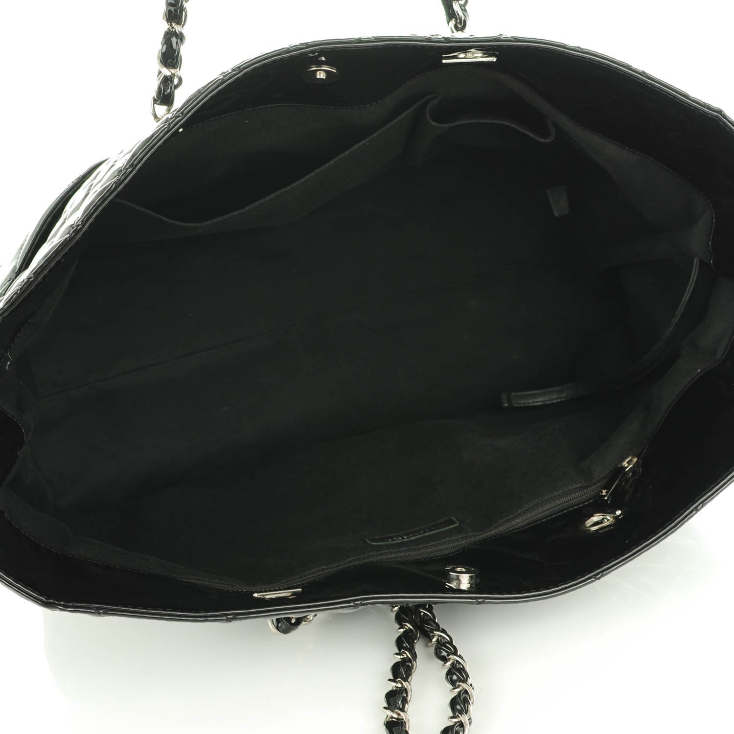 Chanel Vinyl Quilted In The Business Large Tote Black 5 of 7