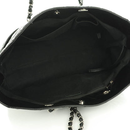 Chanel Vinyl Quilted In The Business Large Tote Black 5 of 7