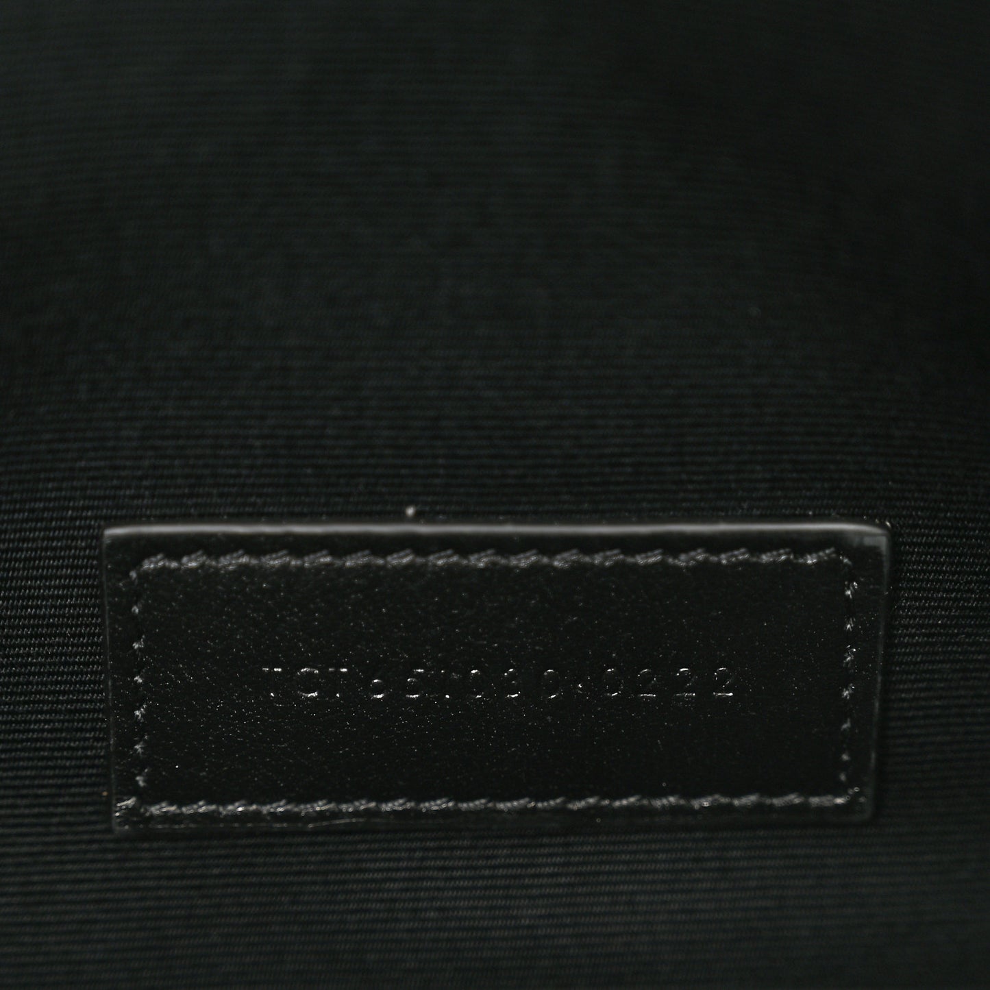 Grain De Poudre Textured Mixed Matelasse Triquilt Monogram Clutch Black