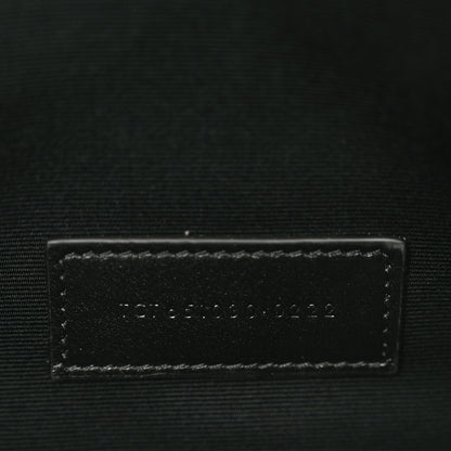 Saint Laurent Grain De Poudre Textured Mixed Matelasse Triquilt Monogram Clutch Black 7 of 9