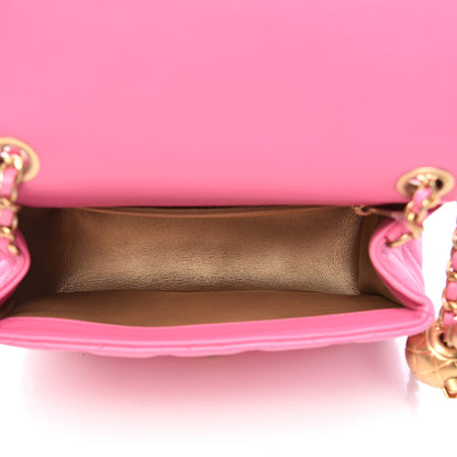Chanel Lambskin Quilted Mini Pearl Crush Flap Pink 5 of 11