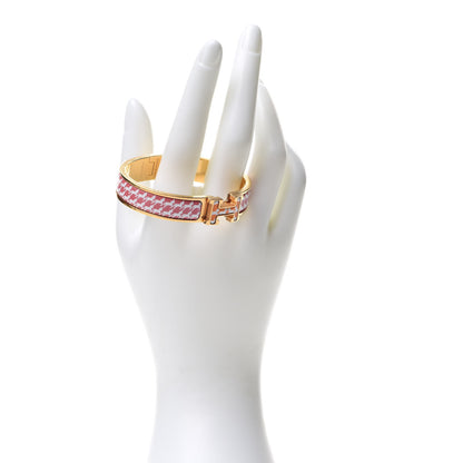 Hermes Enamel Cheval Pixel Narrow Clic Clac H Bracelet PM Terre Orange 2 of 7