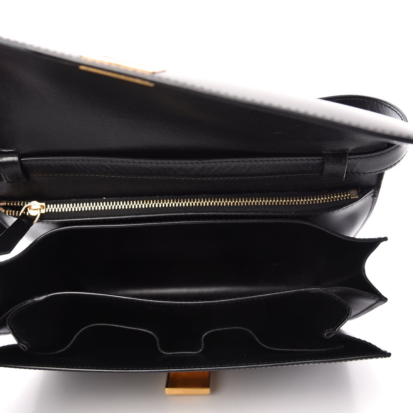 Box Calfskin Medium Classic Box Flap Bag Black