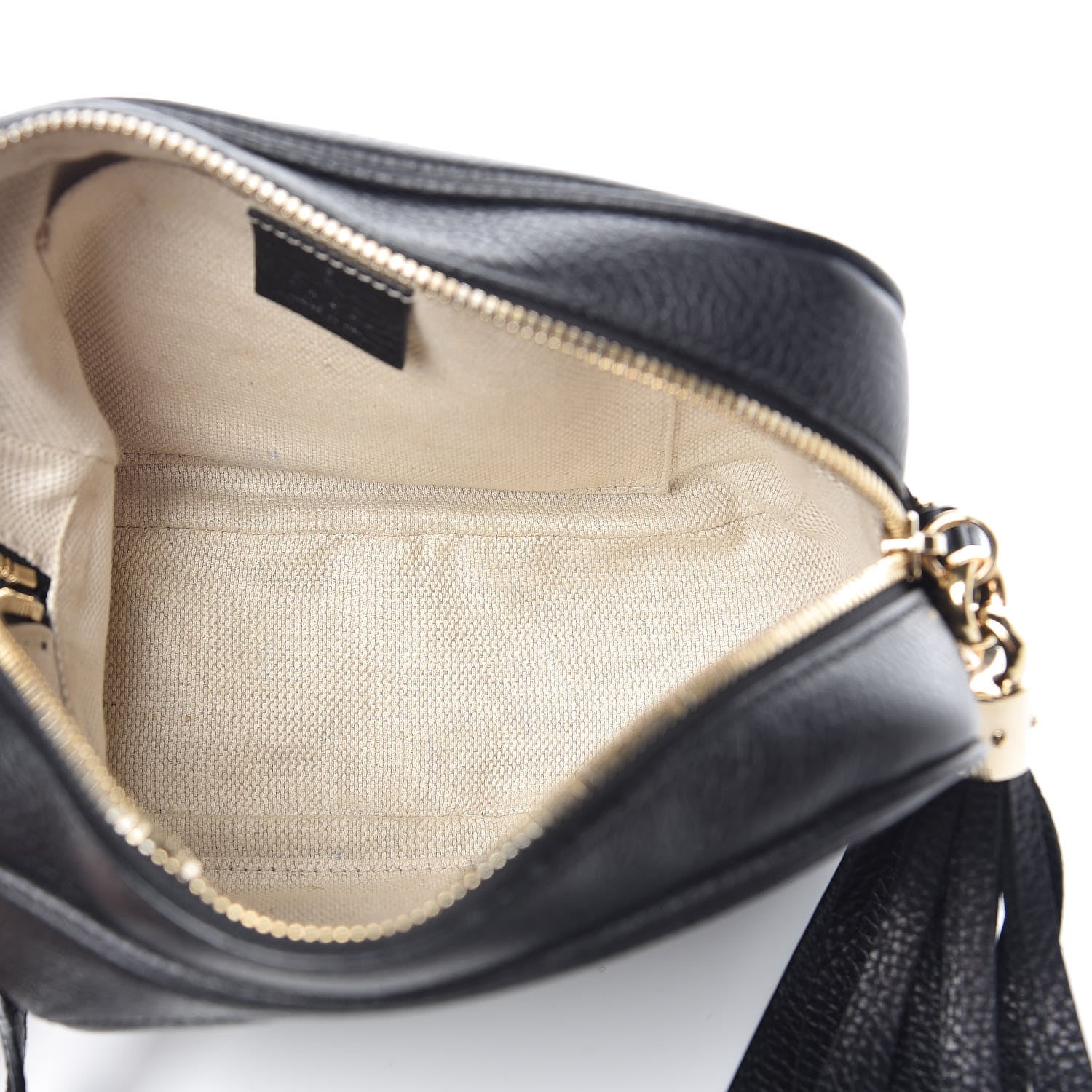 Gucci Pebbled Calfskin Small Soho Disco Bag Black 5 of 9