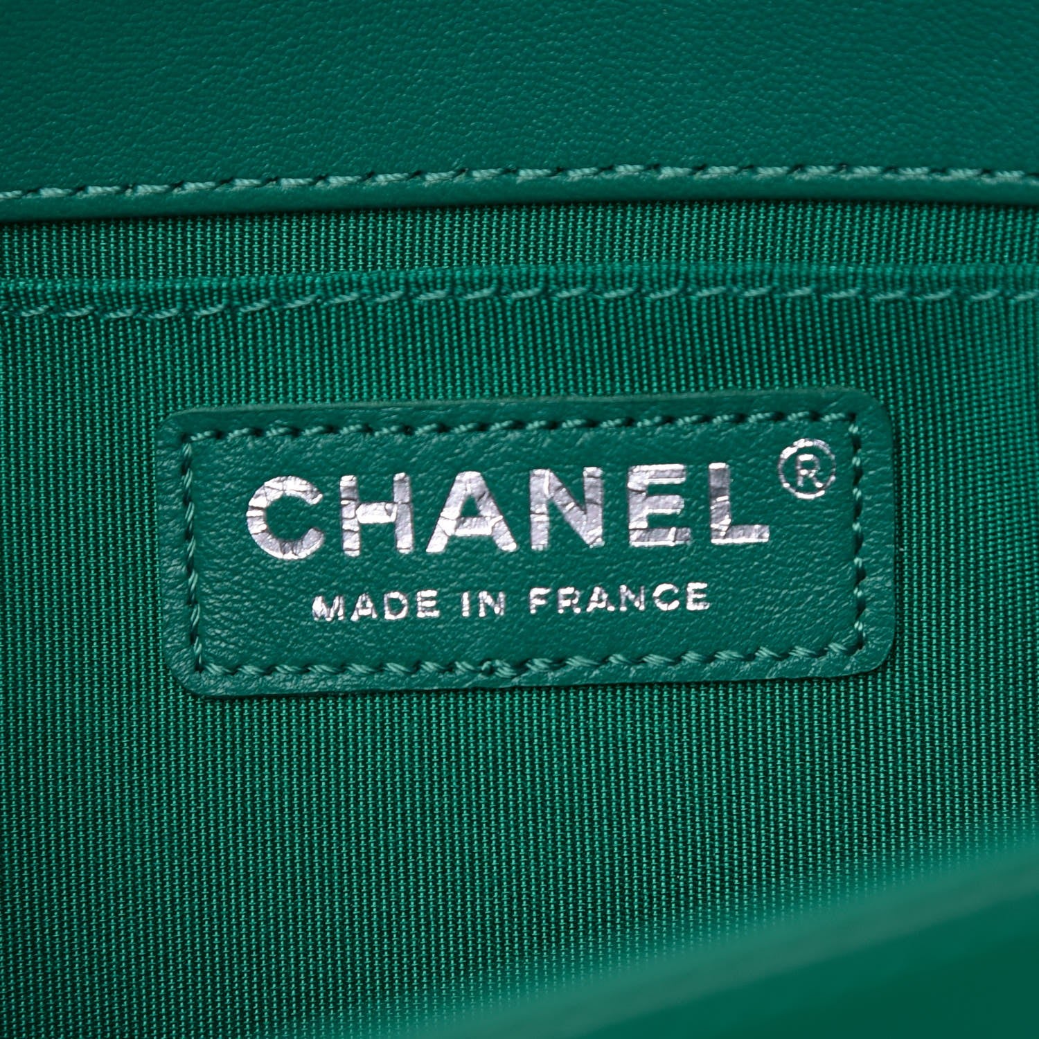 Chanel Lambskin Quilted Medium Boy Flap Green 6 of 8
