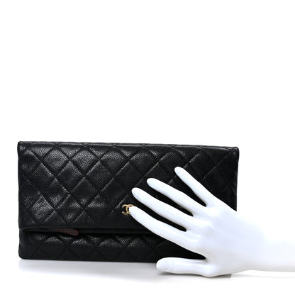 Chanel Caviar Quilted CC Beauty Clutch Black 2 of 10