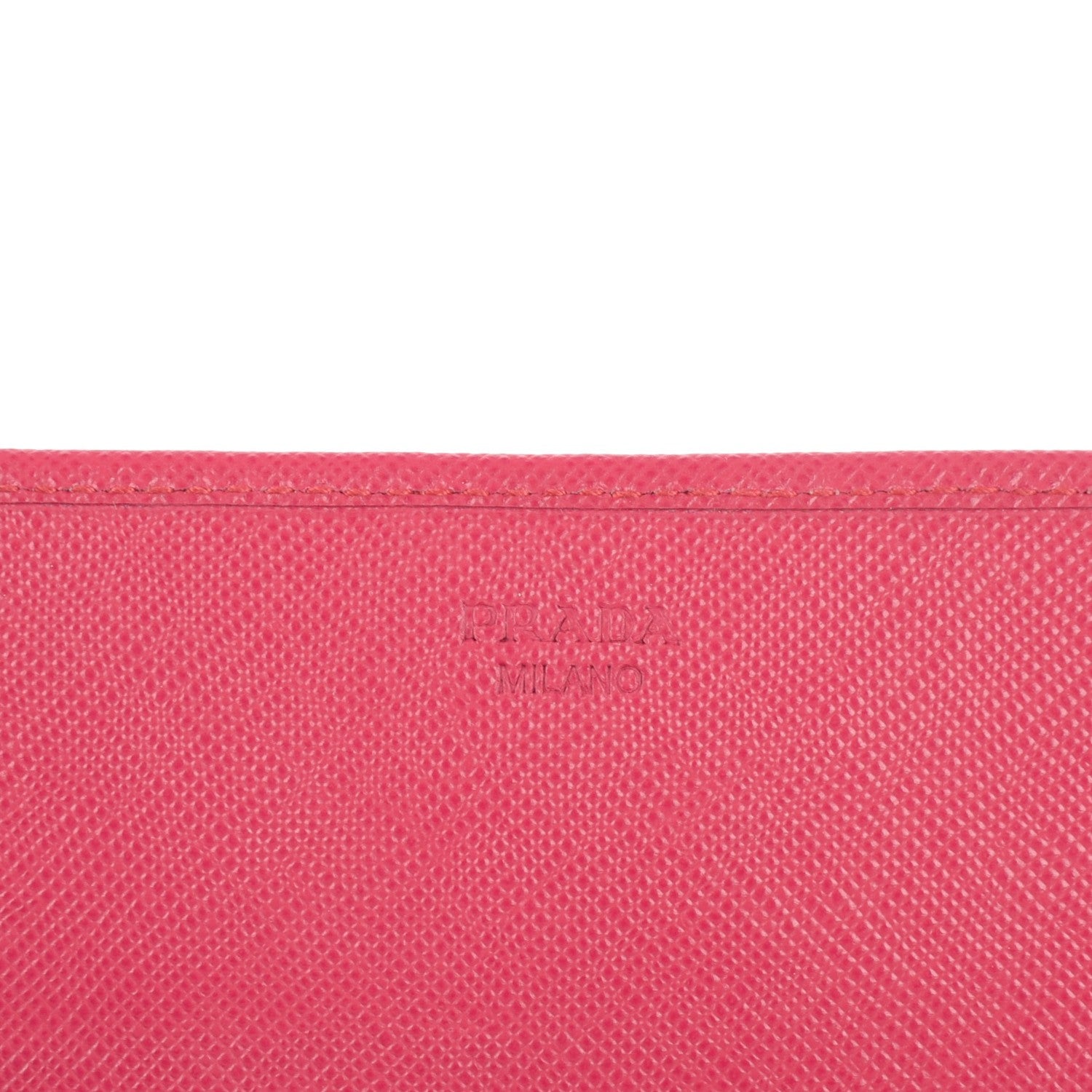 Prada Saffiano Love Chain Wallet Peonia 7 of 9