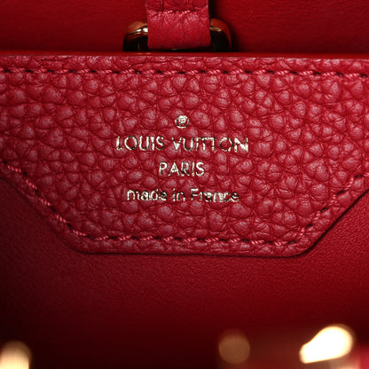 Louis Vuitton Taurillon Capucines PM Rubis 6 of 10