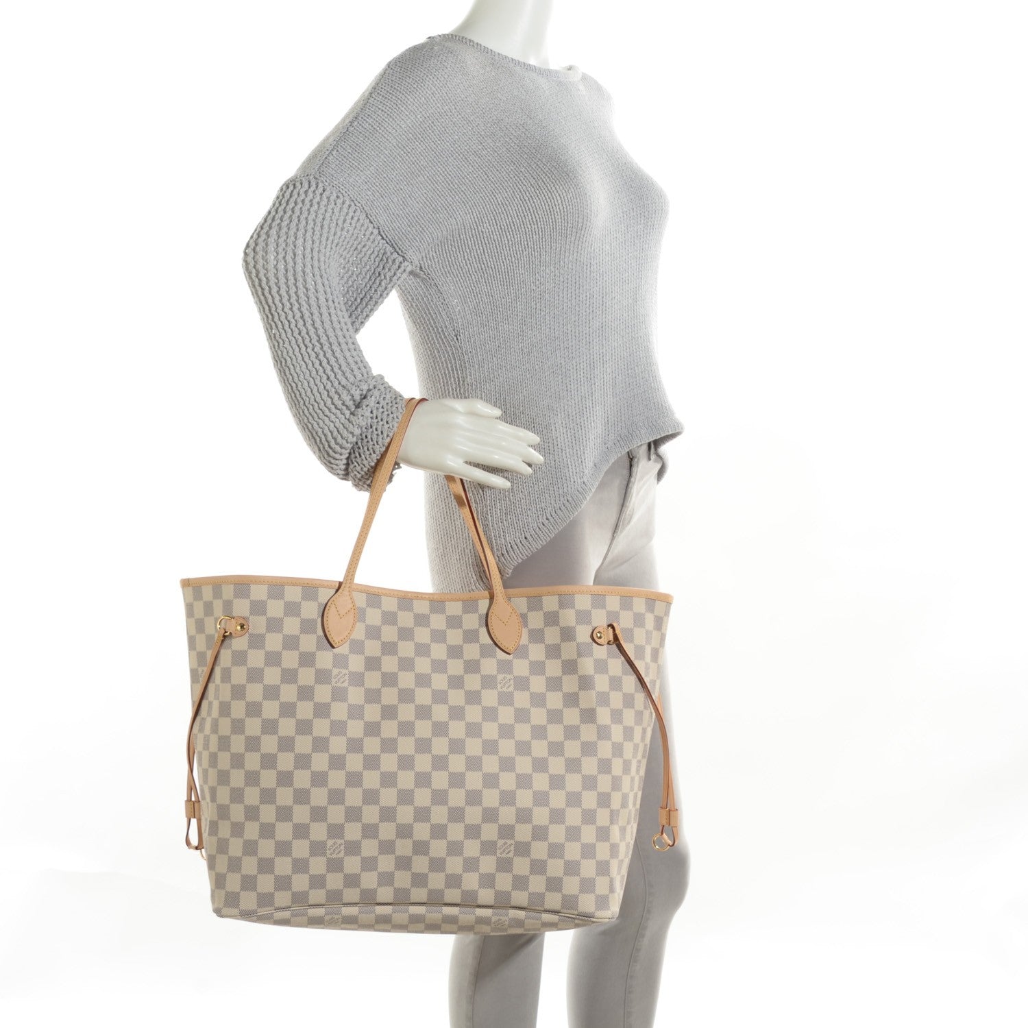 Louis Vuitton Damier Azur Neo Neverfull GM Rose Ballerine 3 of 18