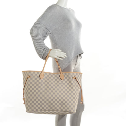 Louis Vuitton Damier Azur Neo Neverfull GM Rose Ballerine 3 of 18