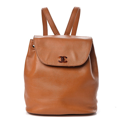 Chanel Caviar Tortoise CC Backpack Brown 1 of 15