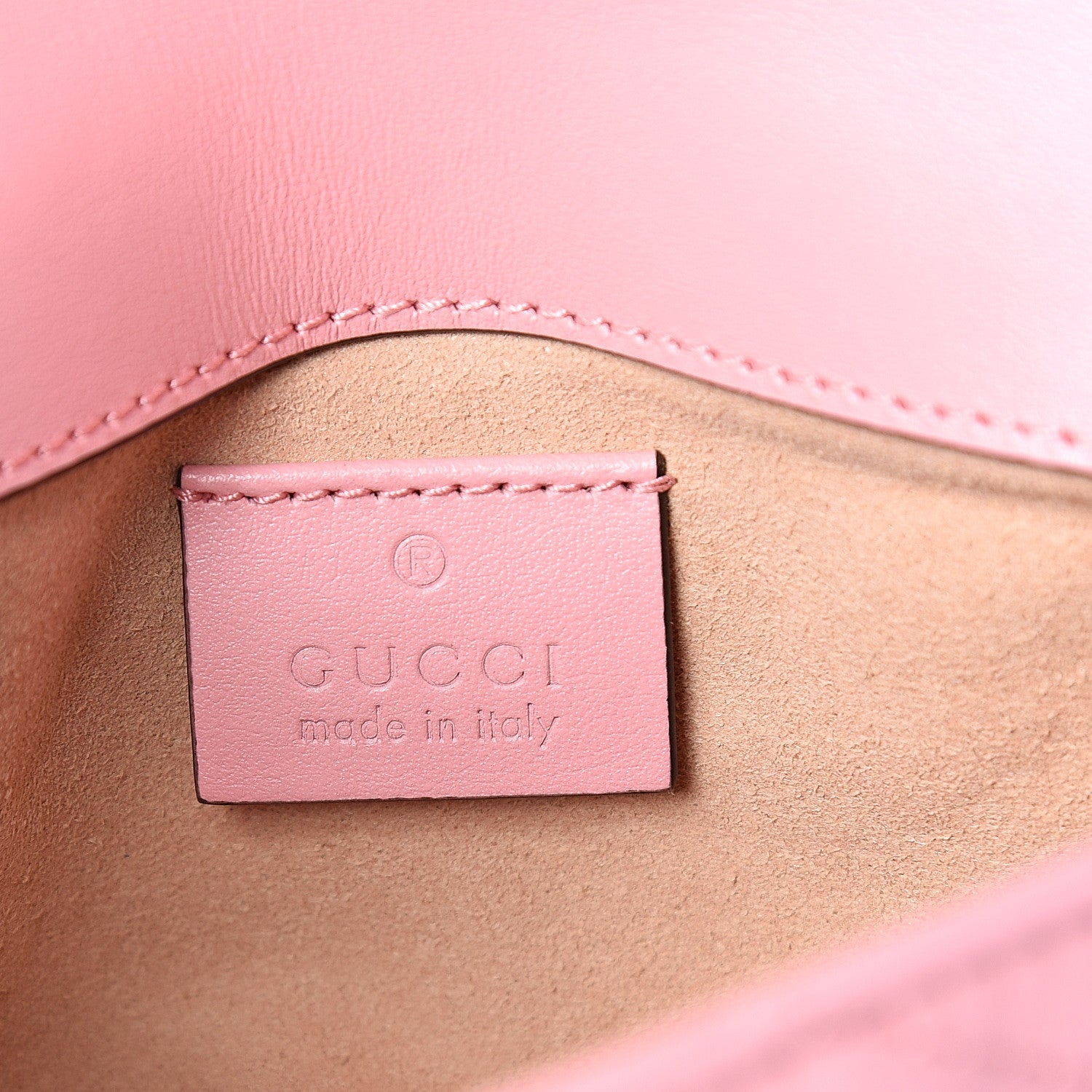 Gucci Calfskin Matelasse Super Mini GG Marmont Shoulder Bag Wild Rose 5 of 10