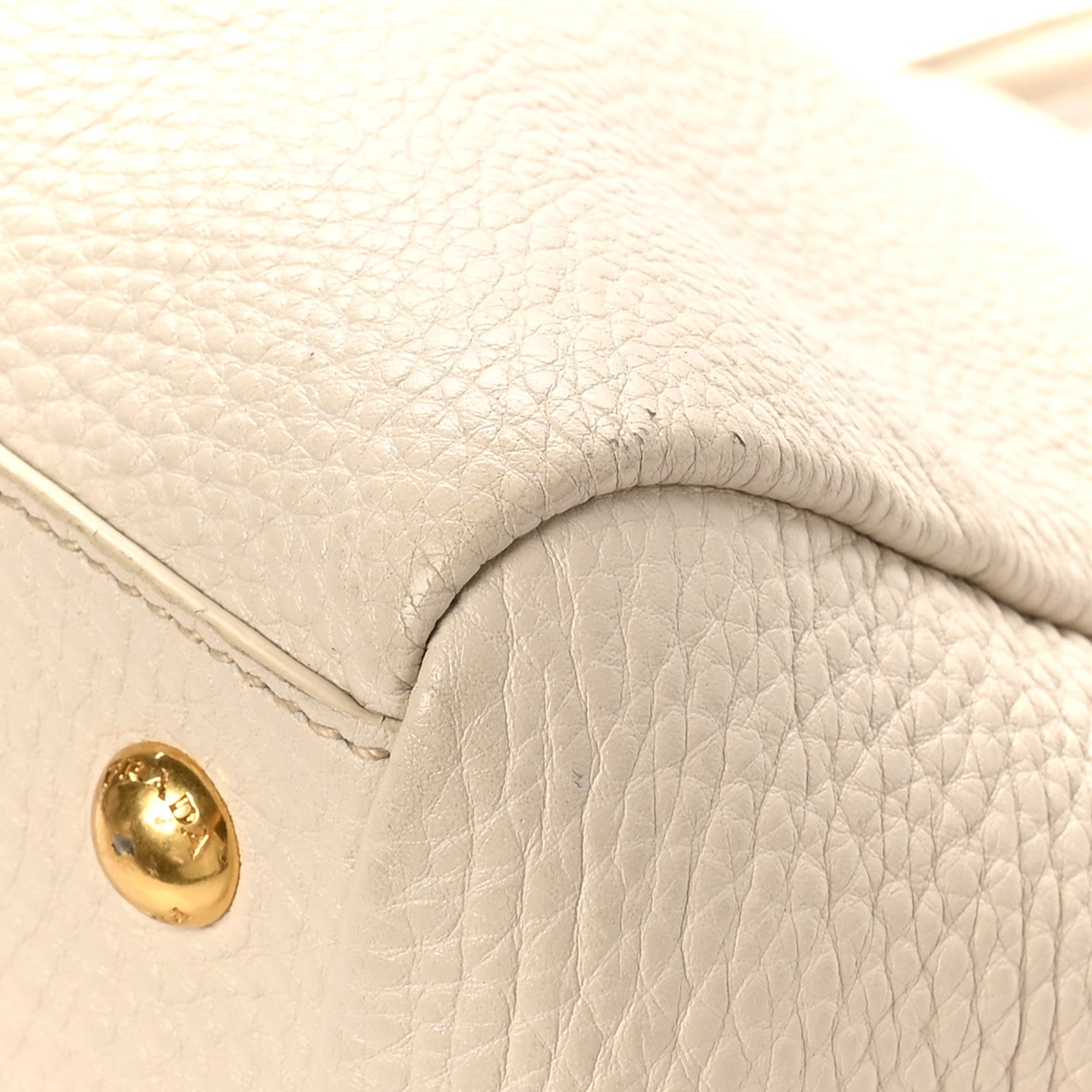 Prada Vitello Daino Top Handle Tote Talco 1832073 – FASHIONPHILE