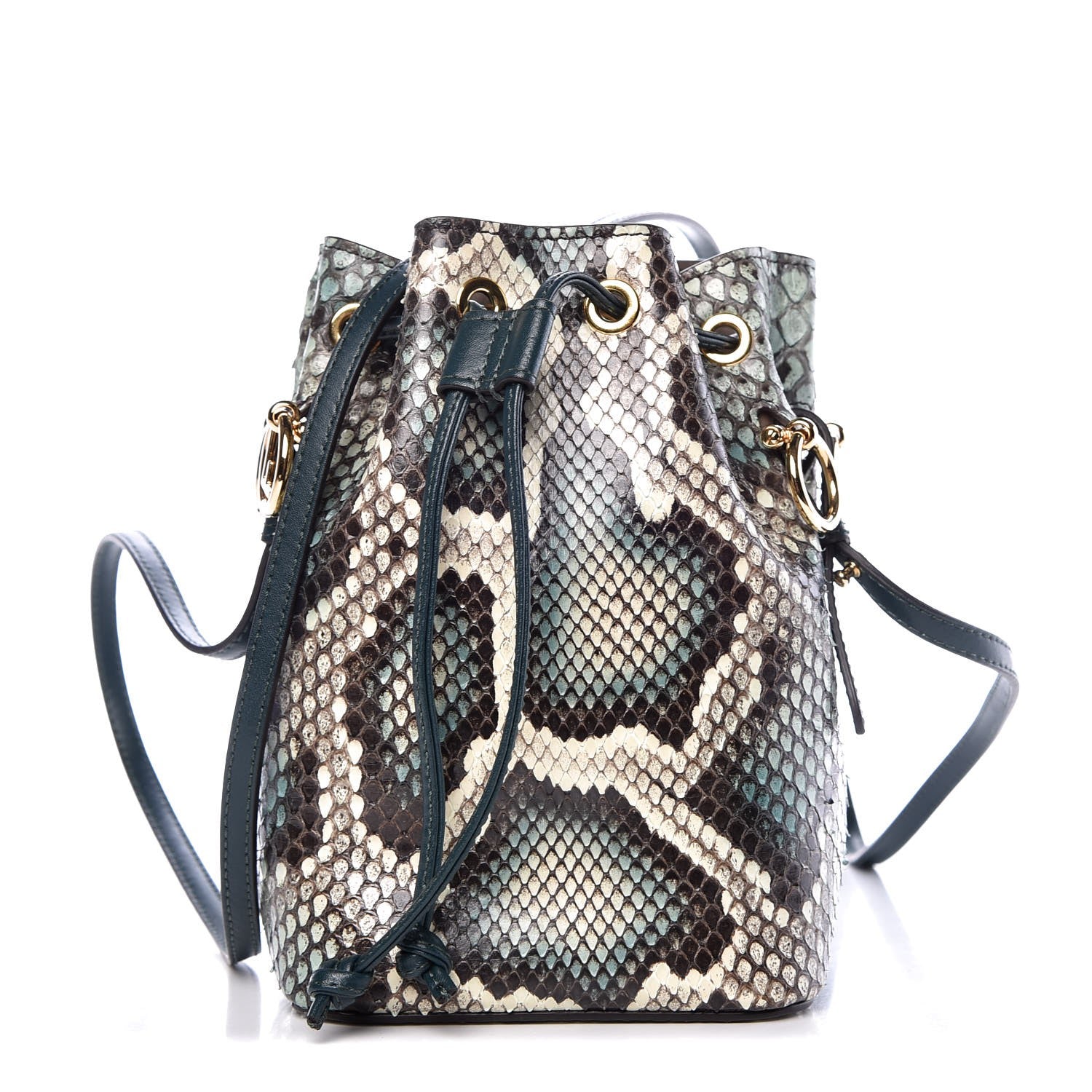Fendi Python F is Small Mon Tresor Bucket Bag Amazzonia 1 of 7