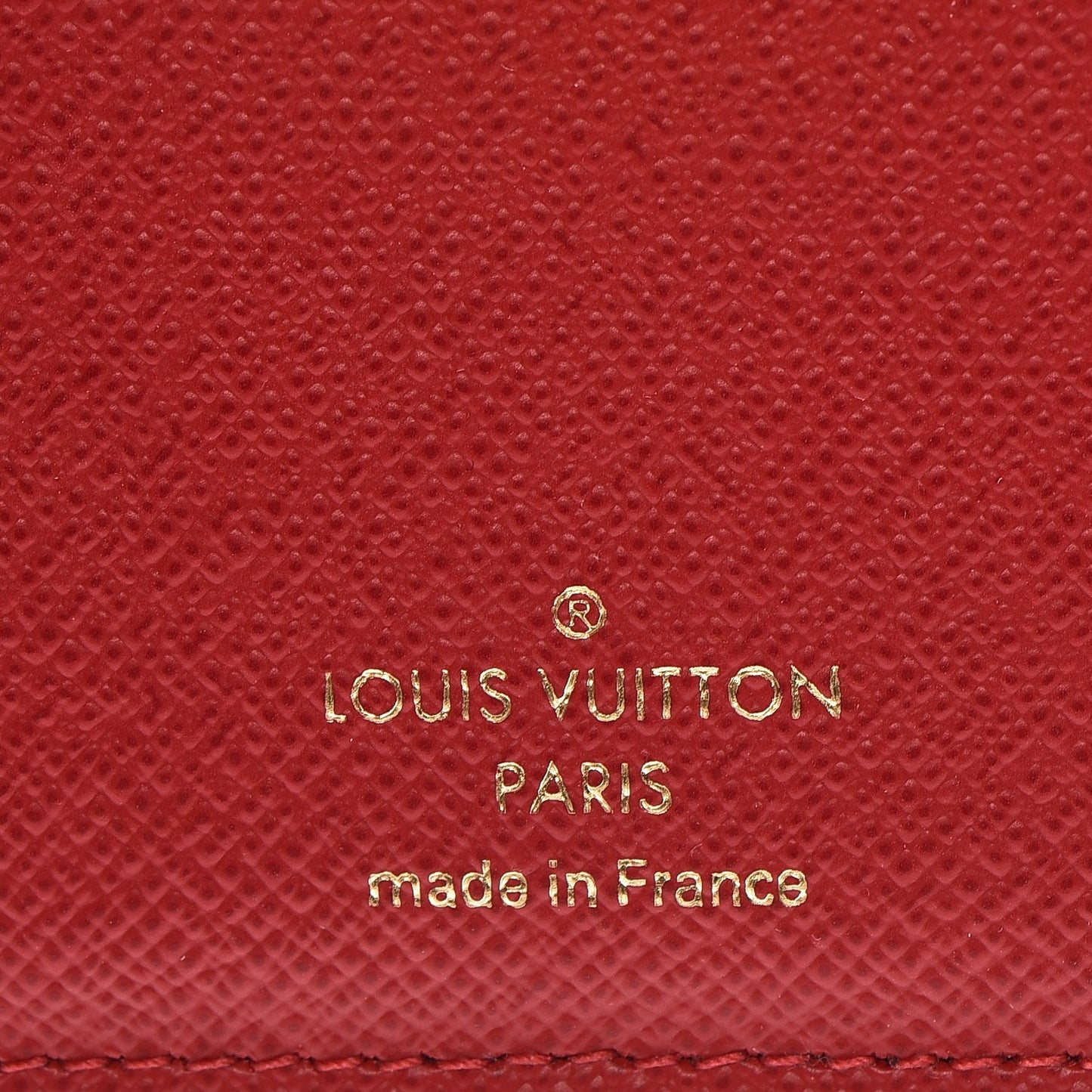 Damier Ebene Victorine Wallet Red